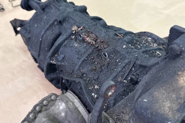 Getriebe vor der Reparatur